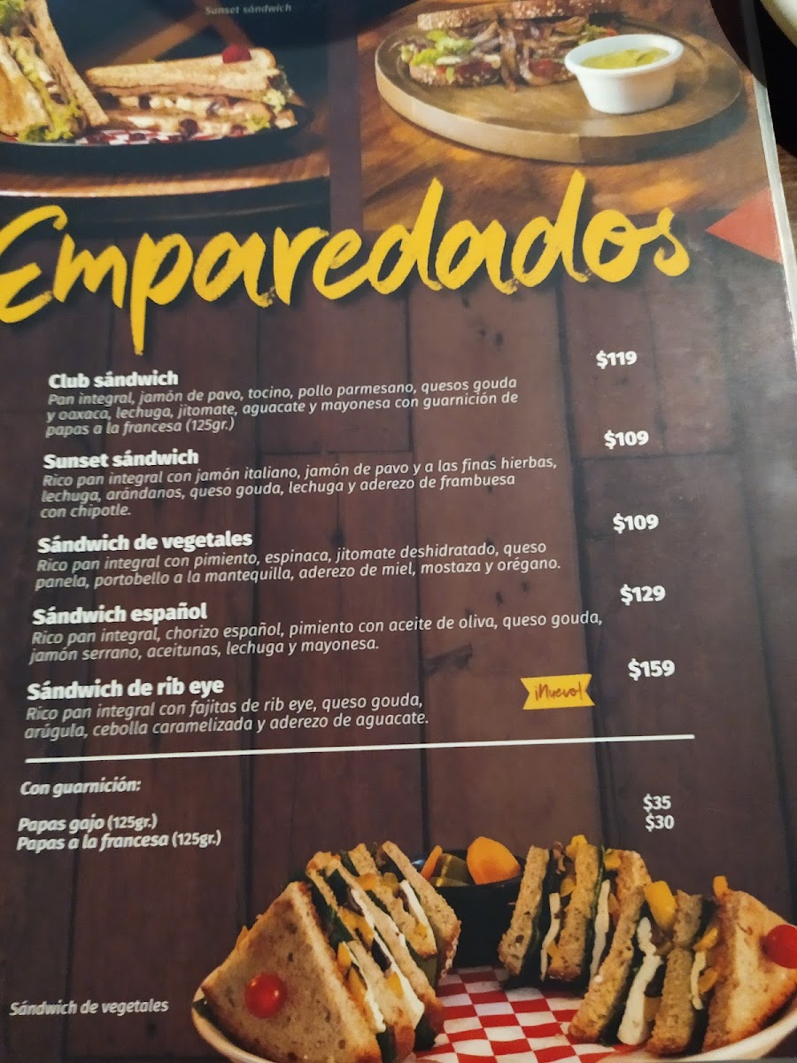 Sunset Cafe Menu - Image 5