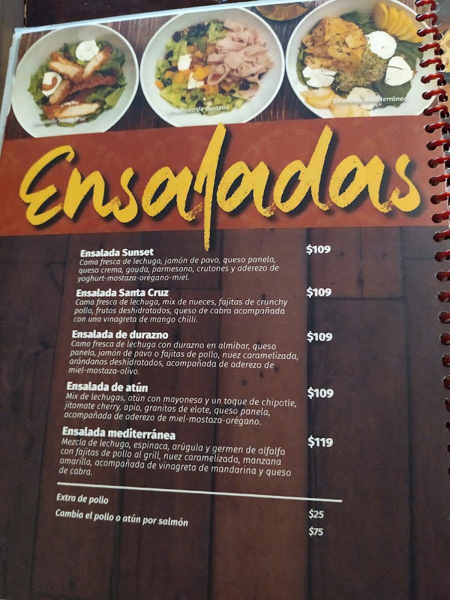 Sunset Cafe Menu - Image 6